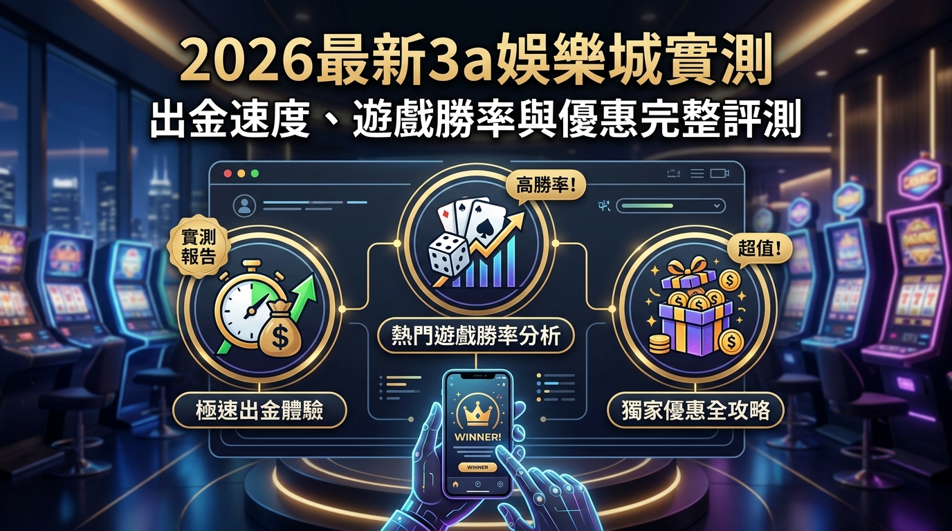 2026最新3a娛樂城實測:出金速度、遊戲勝率與優惠完整評測